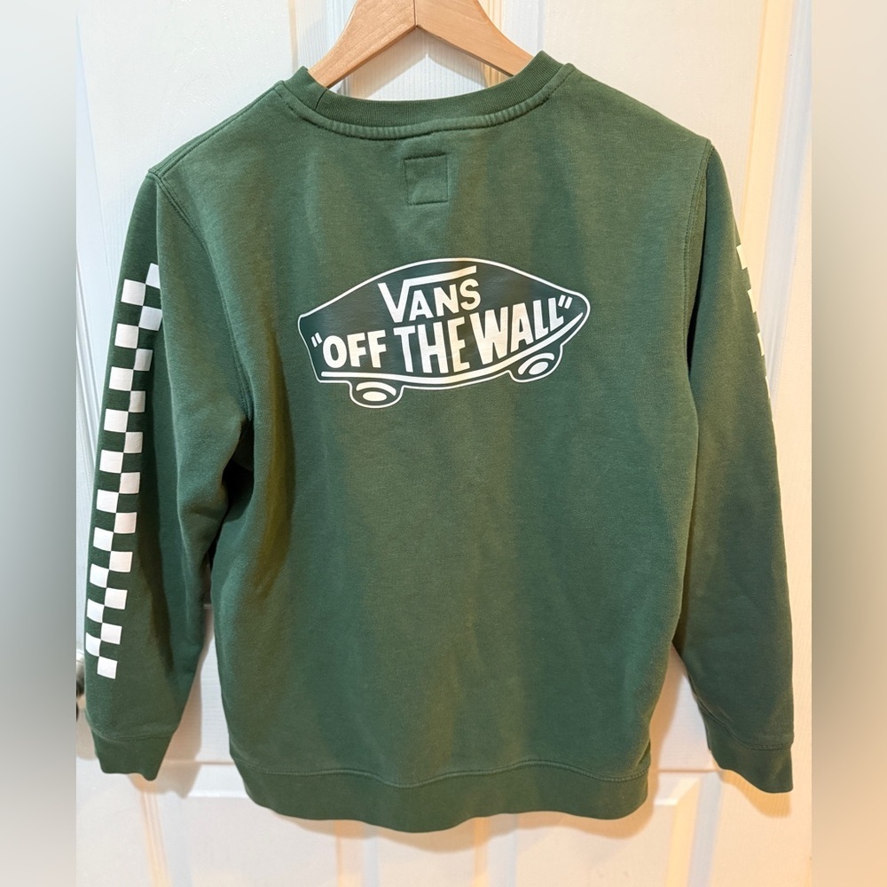 Vans Men's Crewneck Sweater in Forest Green - Picture 1 of 3